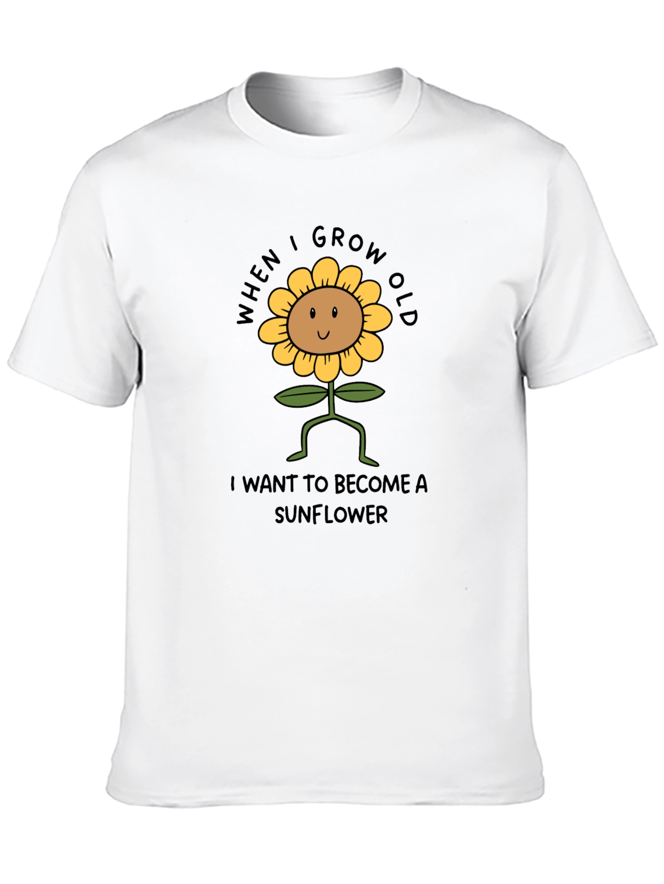 Sunflower Graphic Tee - When I Grow Old