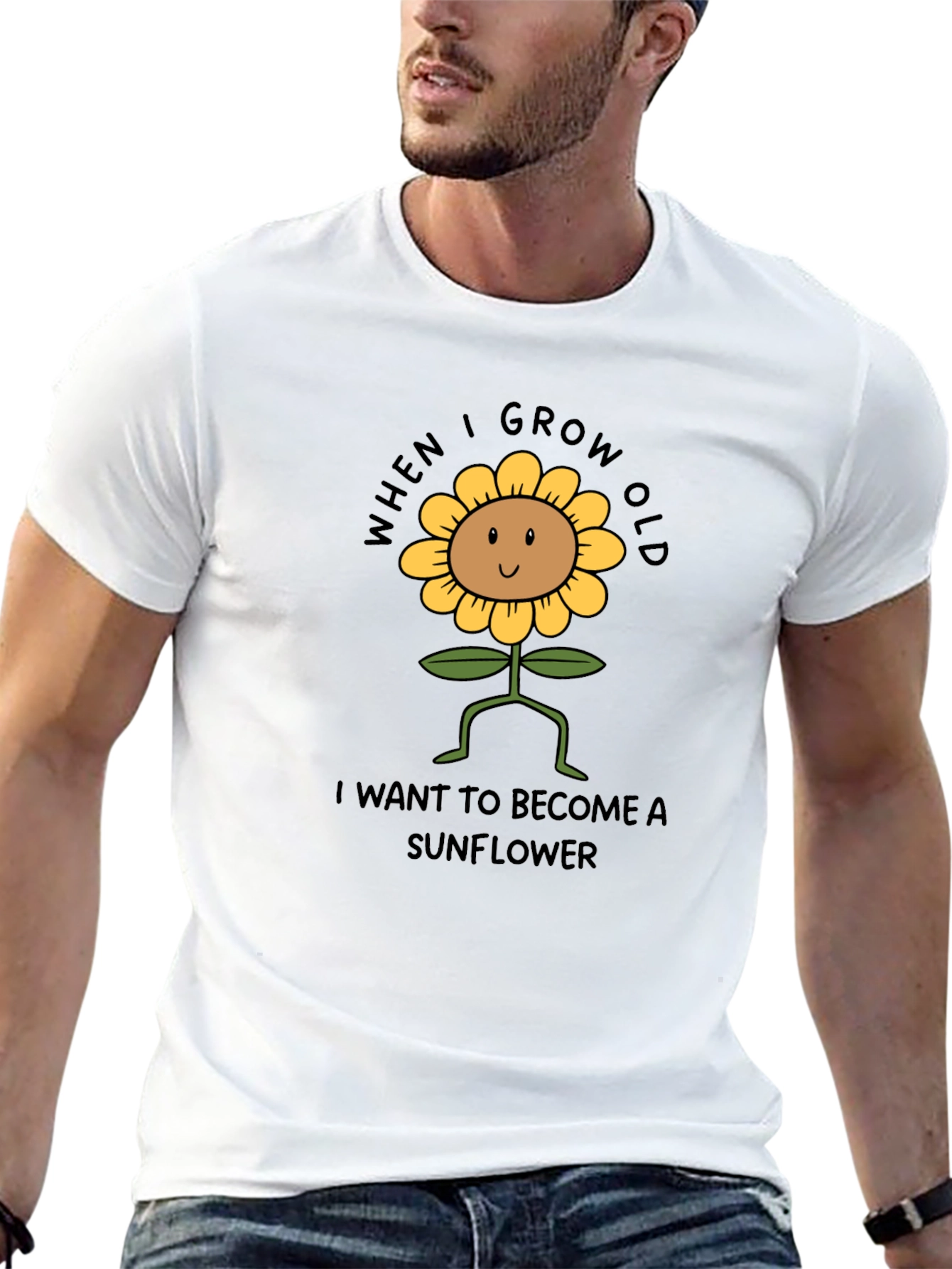 Sunflower Graphic Tee - When I Grow Old