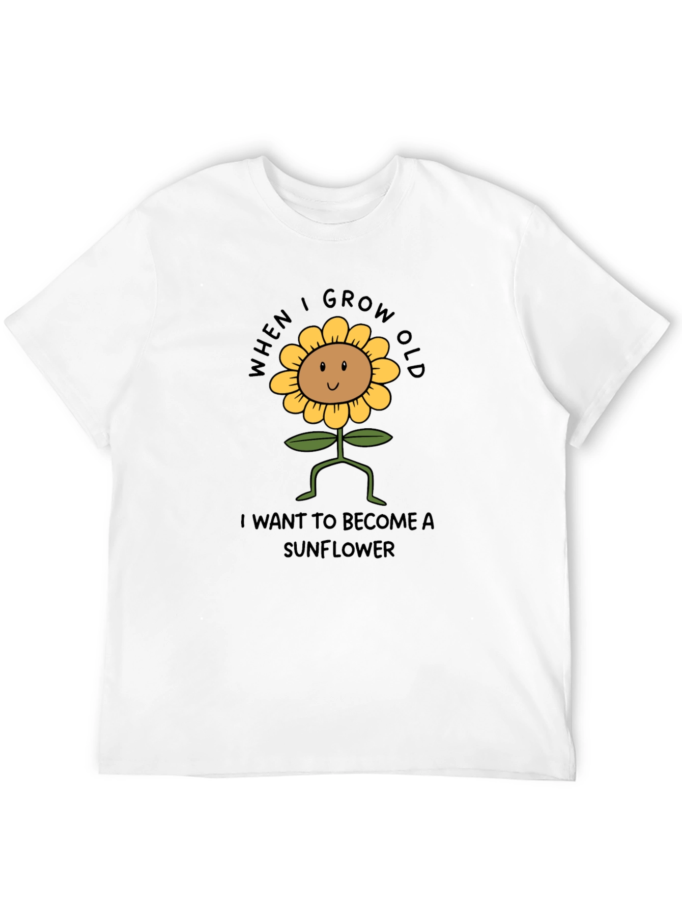 Sunflower Graphic Tee - When I Grow Old