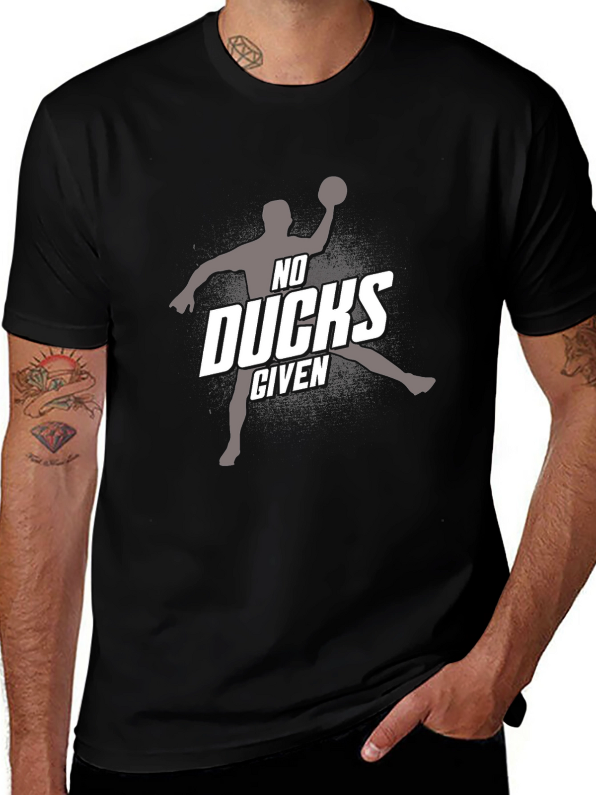 No Ducks Given Graphic T-Shirt - Black