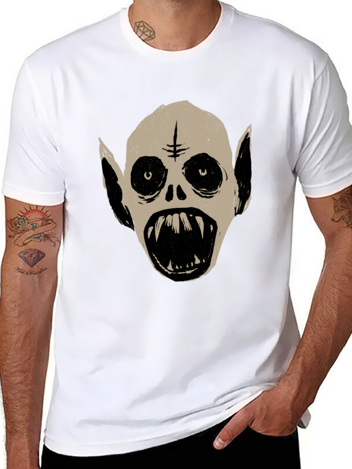 Monster Graphic Tee - Unique Halloween T-Shirt