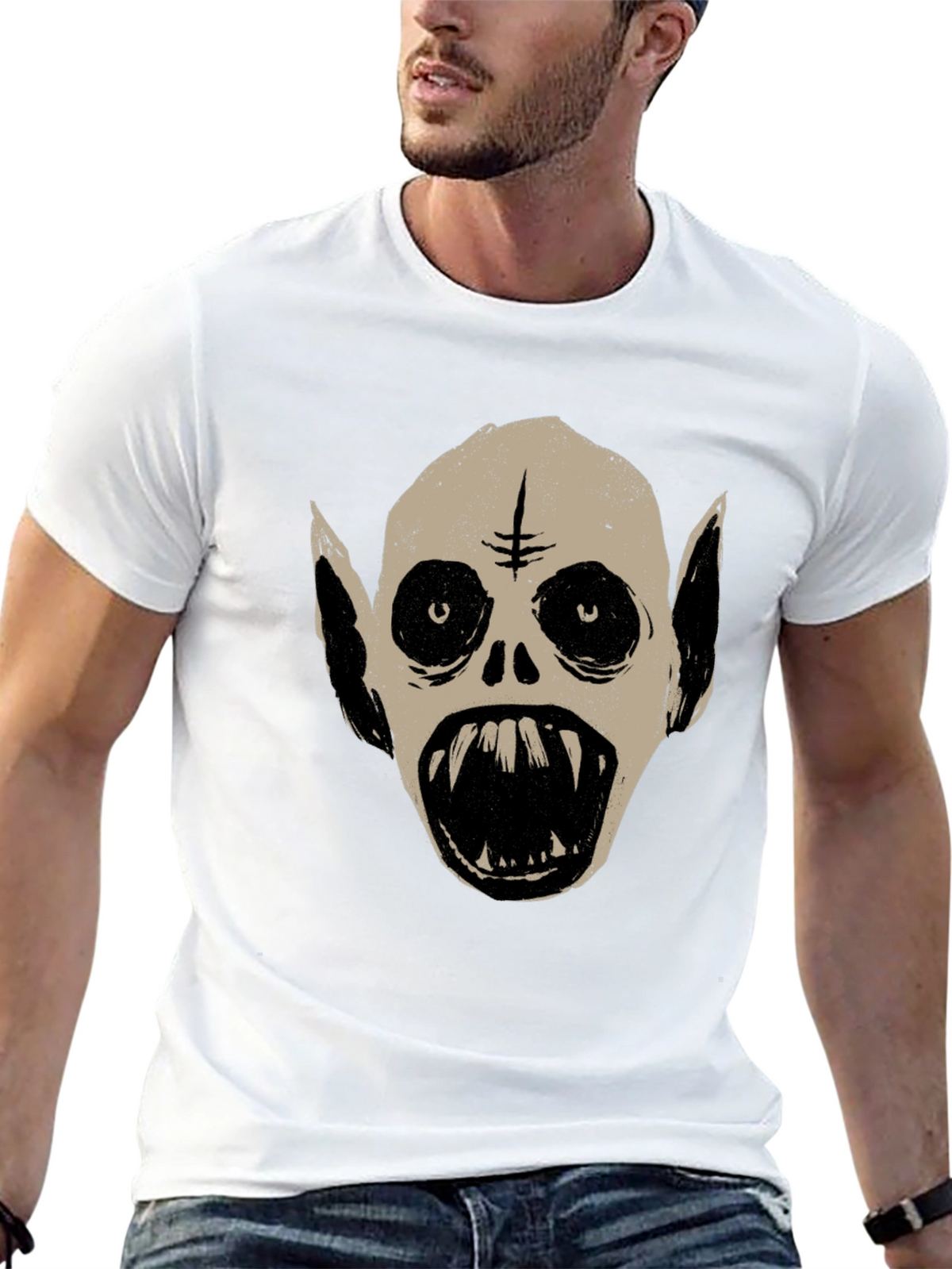 Monster Graphic Tee - Unique Halloween T-Shirt