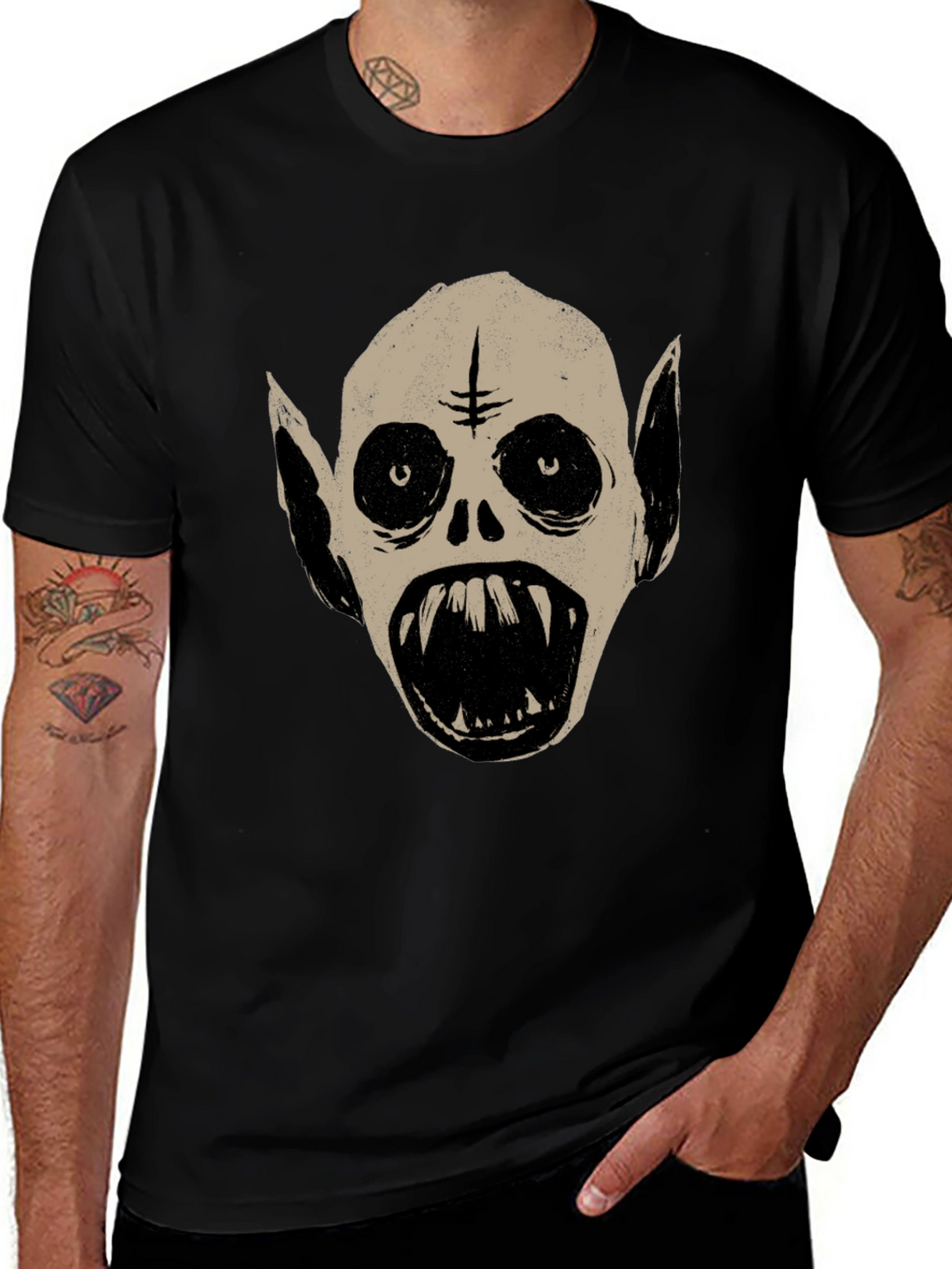 Monster Graphic Tee - Unique Halloween T-Shirt