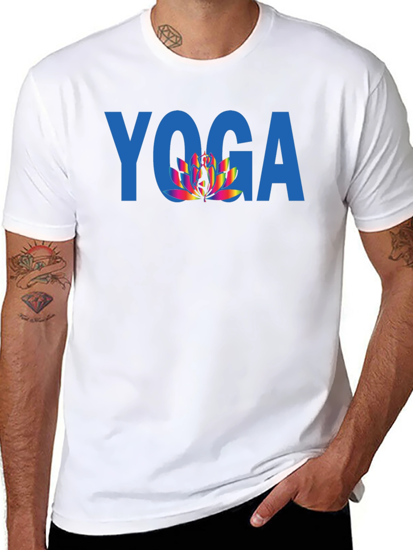 Yoga Lotus T-Shirt - Stylish & Comfortable