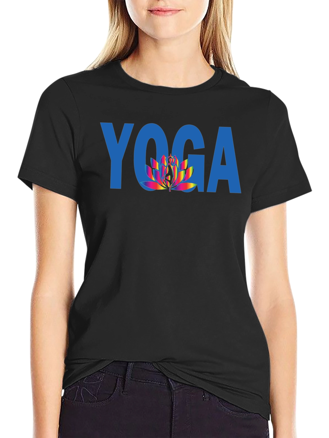 Yoga Lotus T-Shirt - Stylish & Comfortable