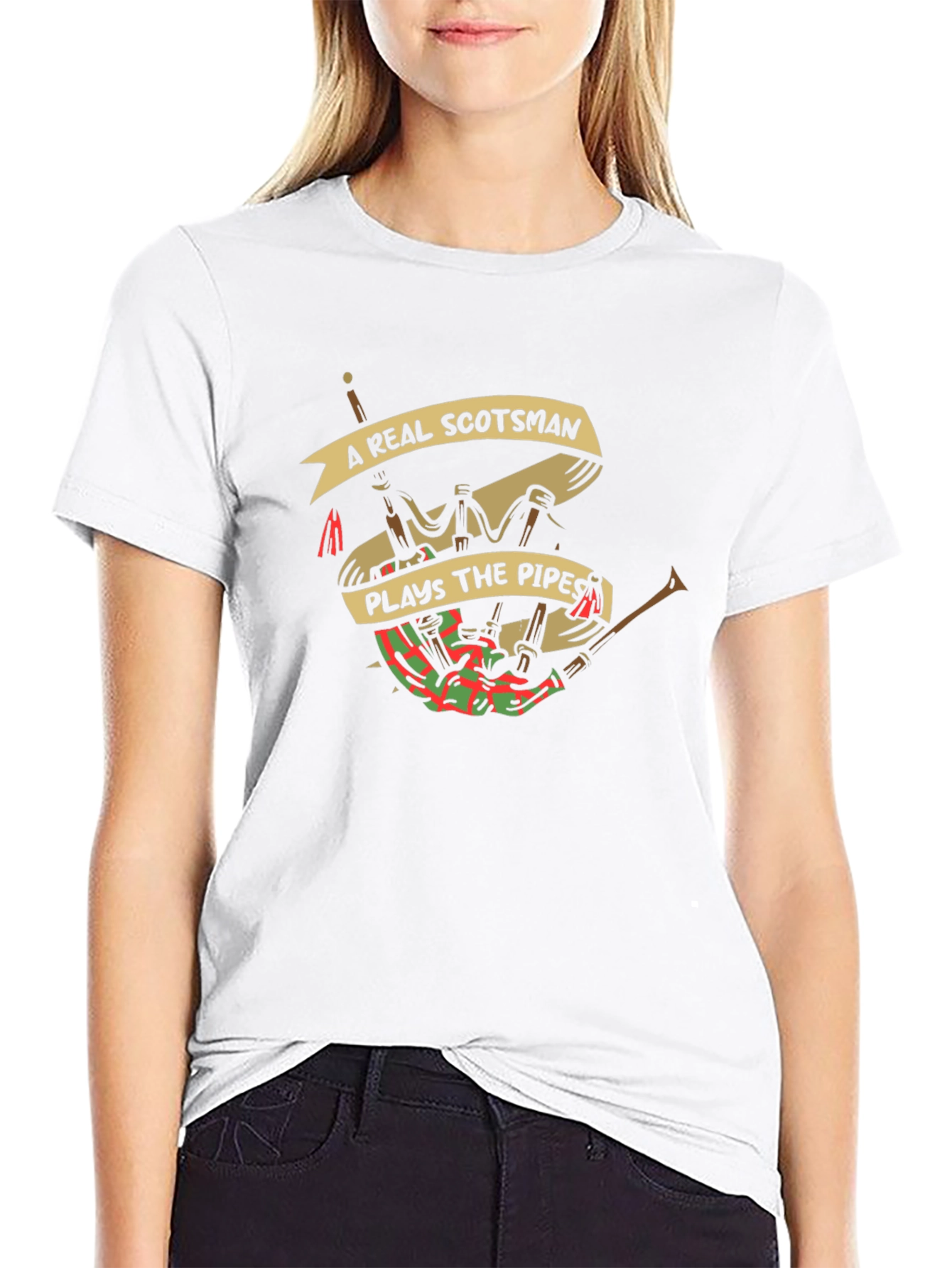A Real Scotsman Plays The Pipes T-Shirt