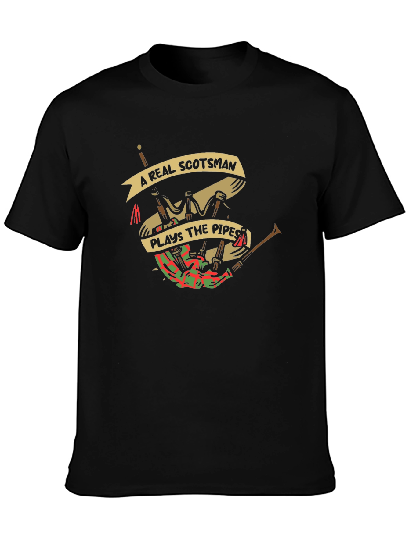 A Real Scotsman Plays The Pipes T-Shirt