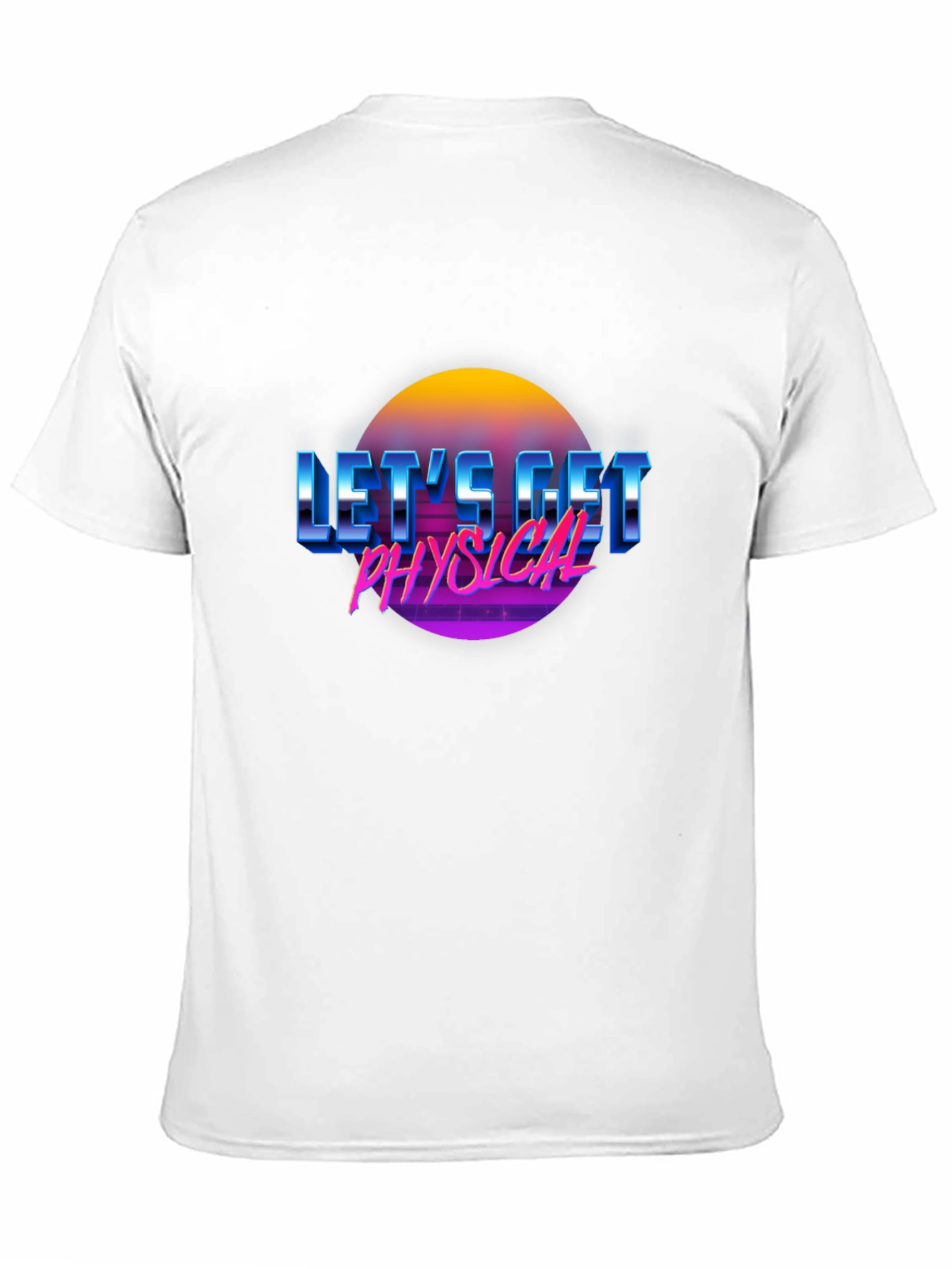 Retro Lets Get Physical Graphic T-Shirt