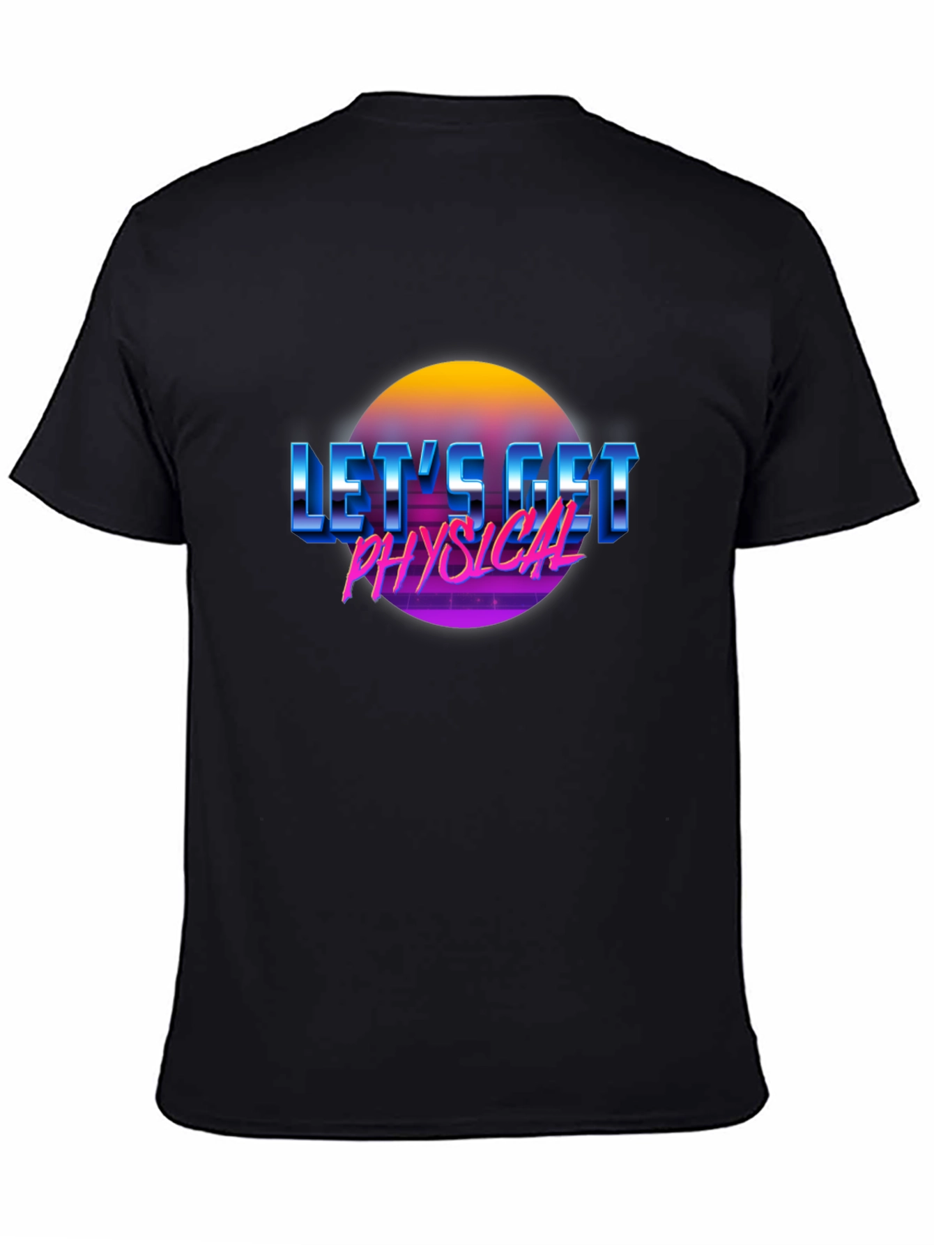 Retro Lets Get Physical Graphic T-Shirt