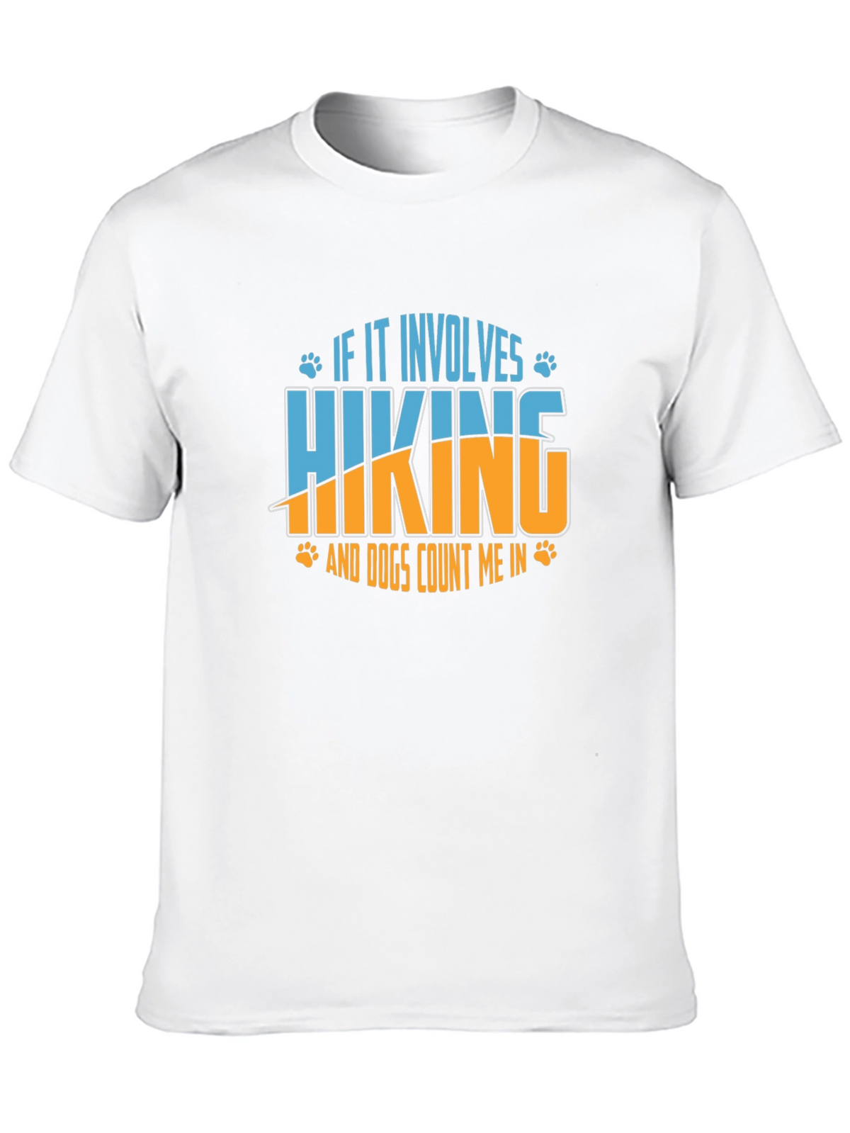 Hiking and Dogs Graphic Tee - Black