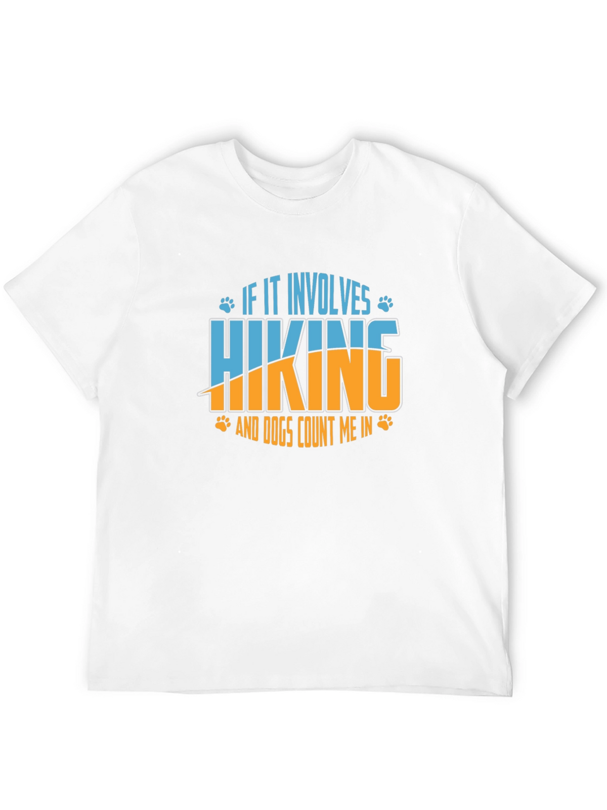 Hiking and Dogs Graphic Tee - Black