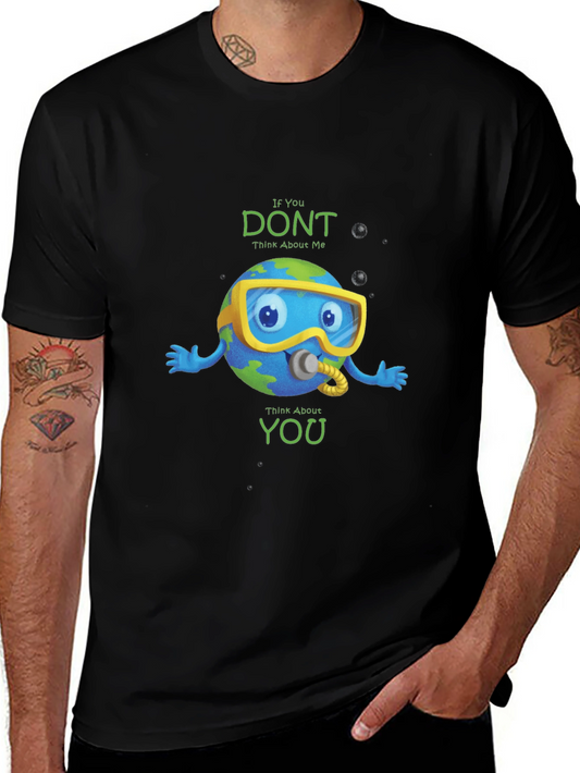 Earth Diver Graphic T-Shirt - Environmental Awareness