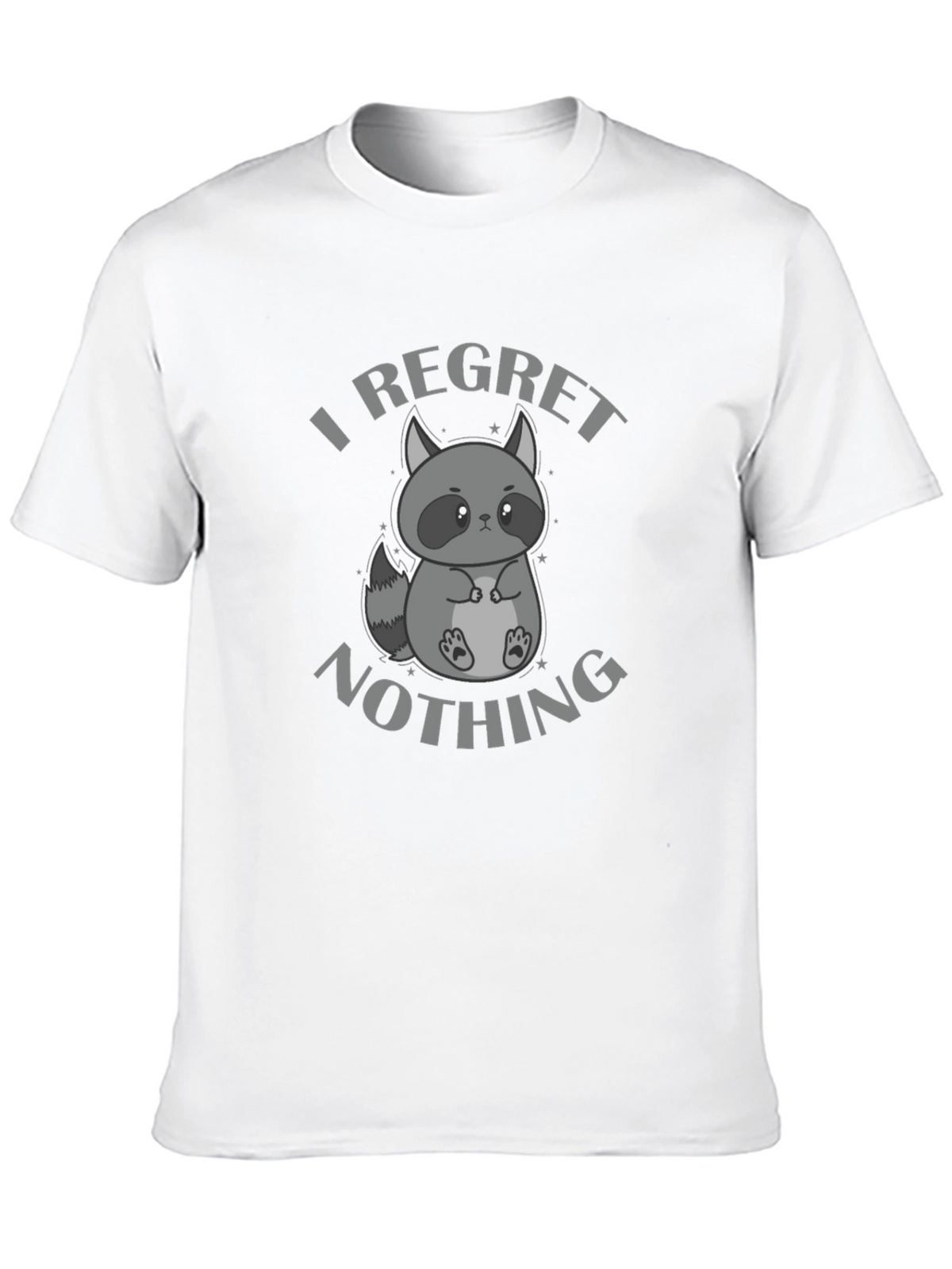 I Regret Nothing Raccoon Graphic T-Shirt