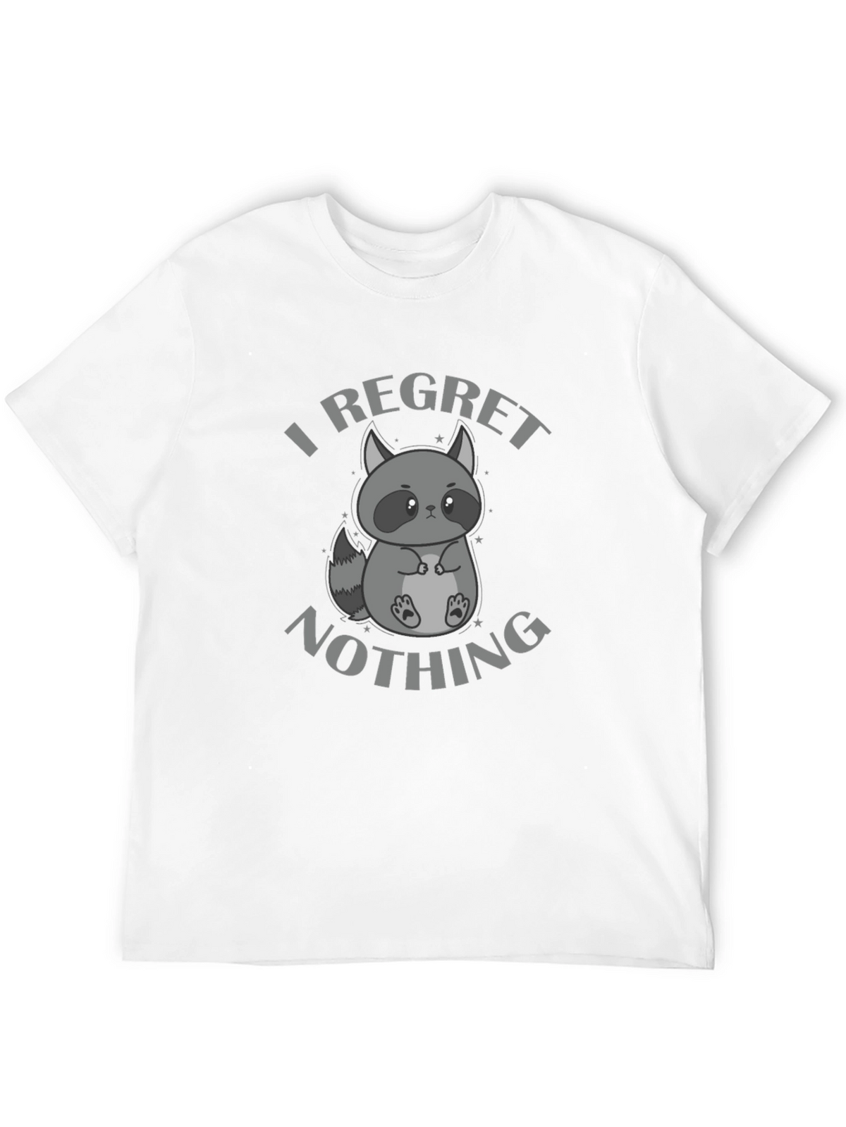 I Regret Nothing Raccoon Graphic T-Shirt