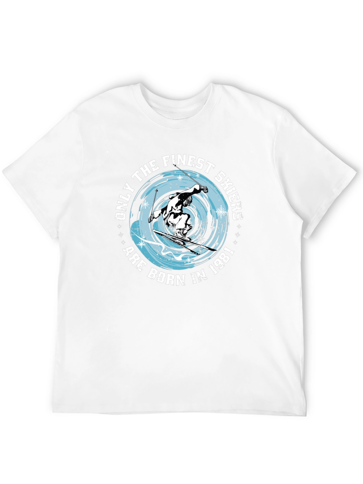 Finest Skiers Born in 1981 Black T-Shirt