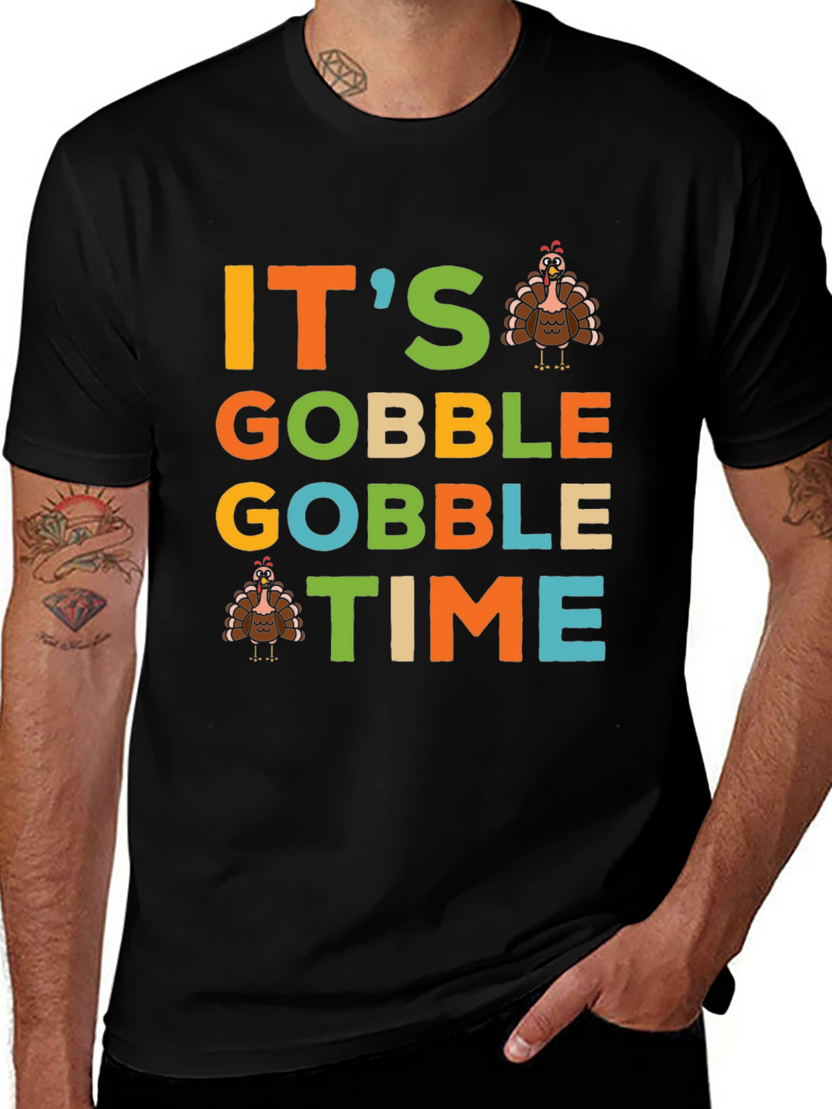 Its Gobble Gobble Time Thanksgiving T-Shirt