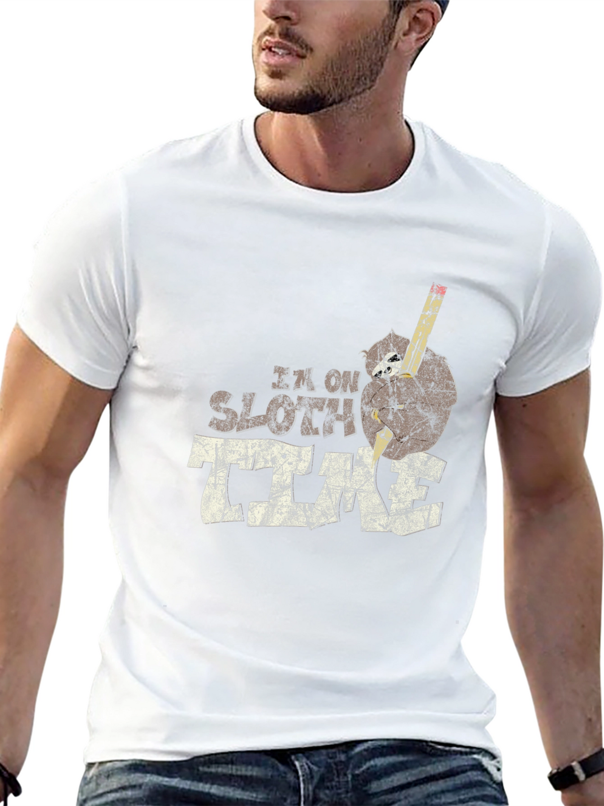Im On Sloth Time Graphic T-Shirt