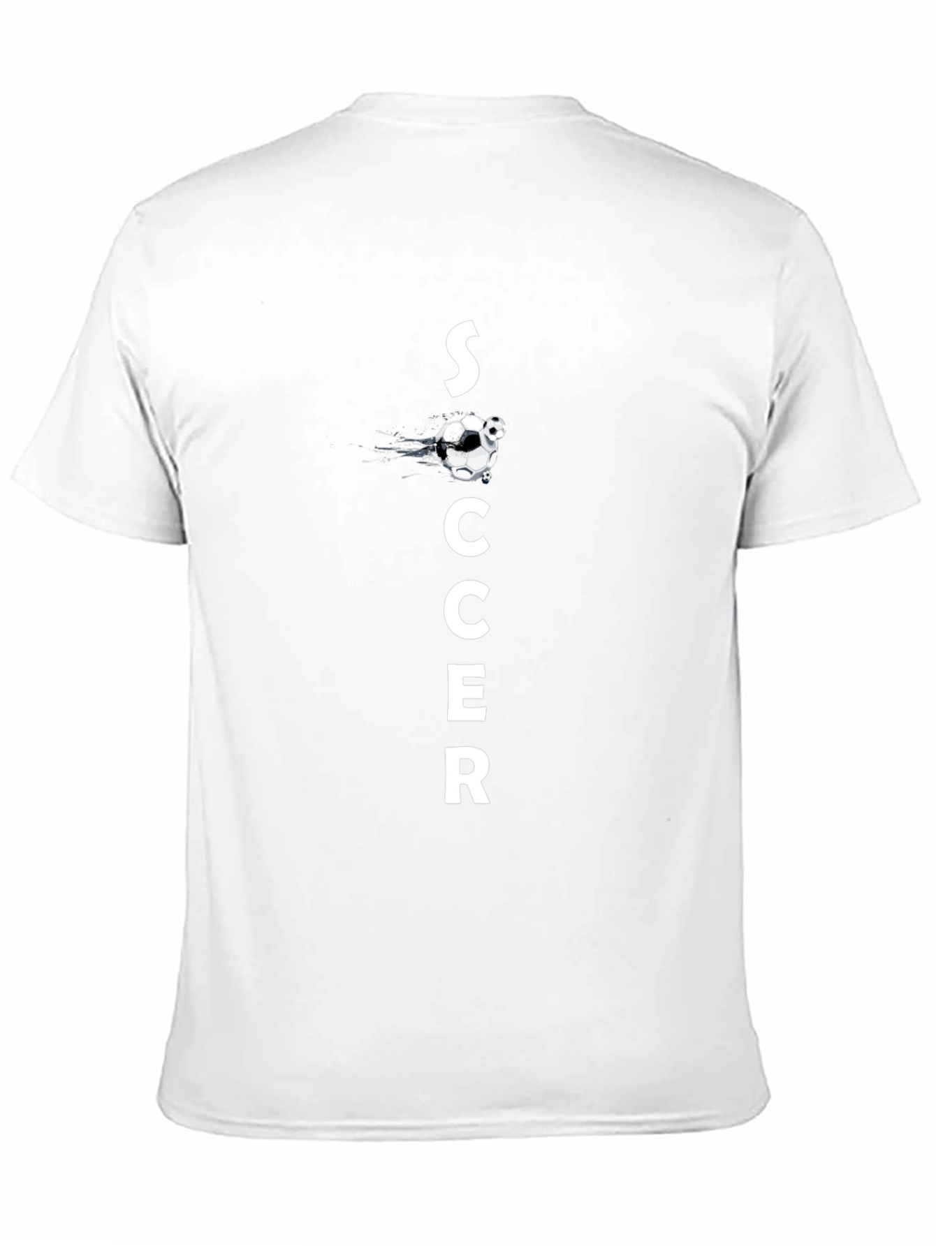 Soccer Graphic Black T-Shirt