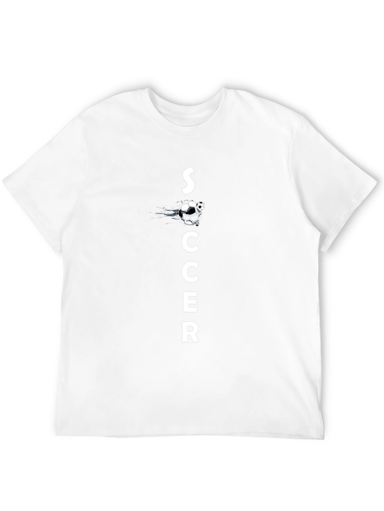 Soccer Graphic Black T-Shirt