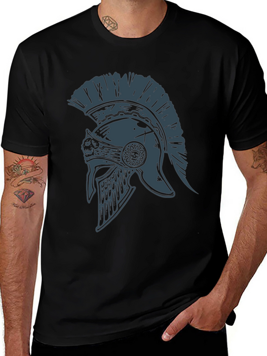Spartan Helmet Graphic Tee - Warrior Style