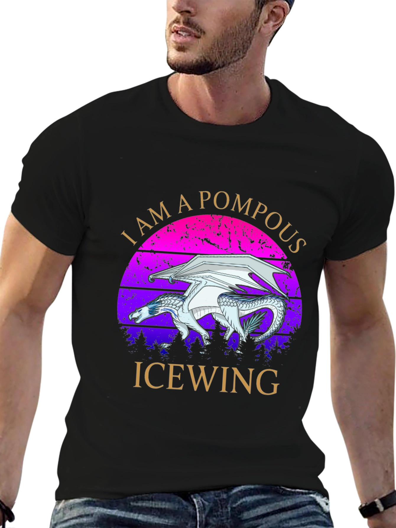 Pompous Icewing Dragon Graphic Tee