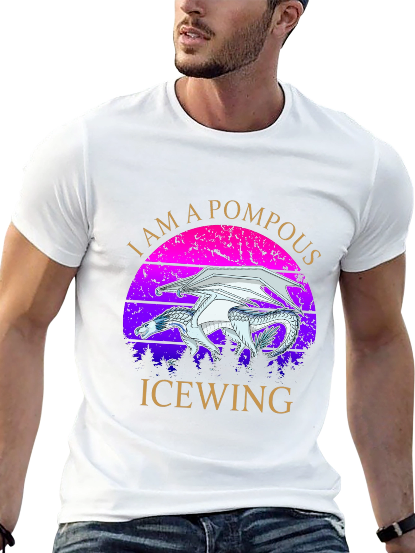 Pompous Icewing Dragon Graphic Tee
