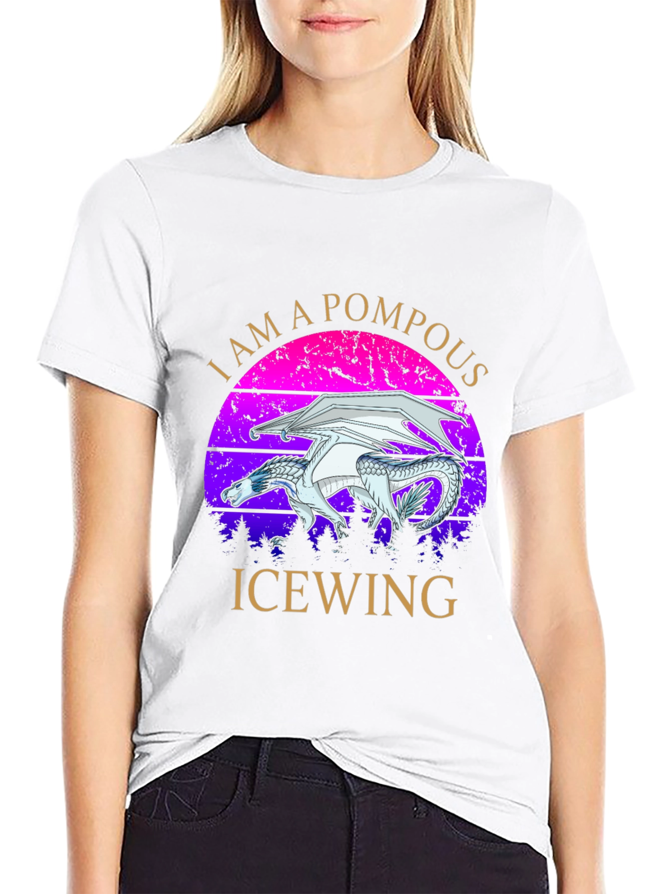 Pompous Icewing Dragon Graphic Tee