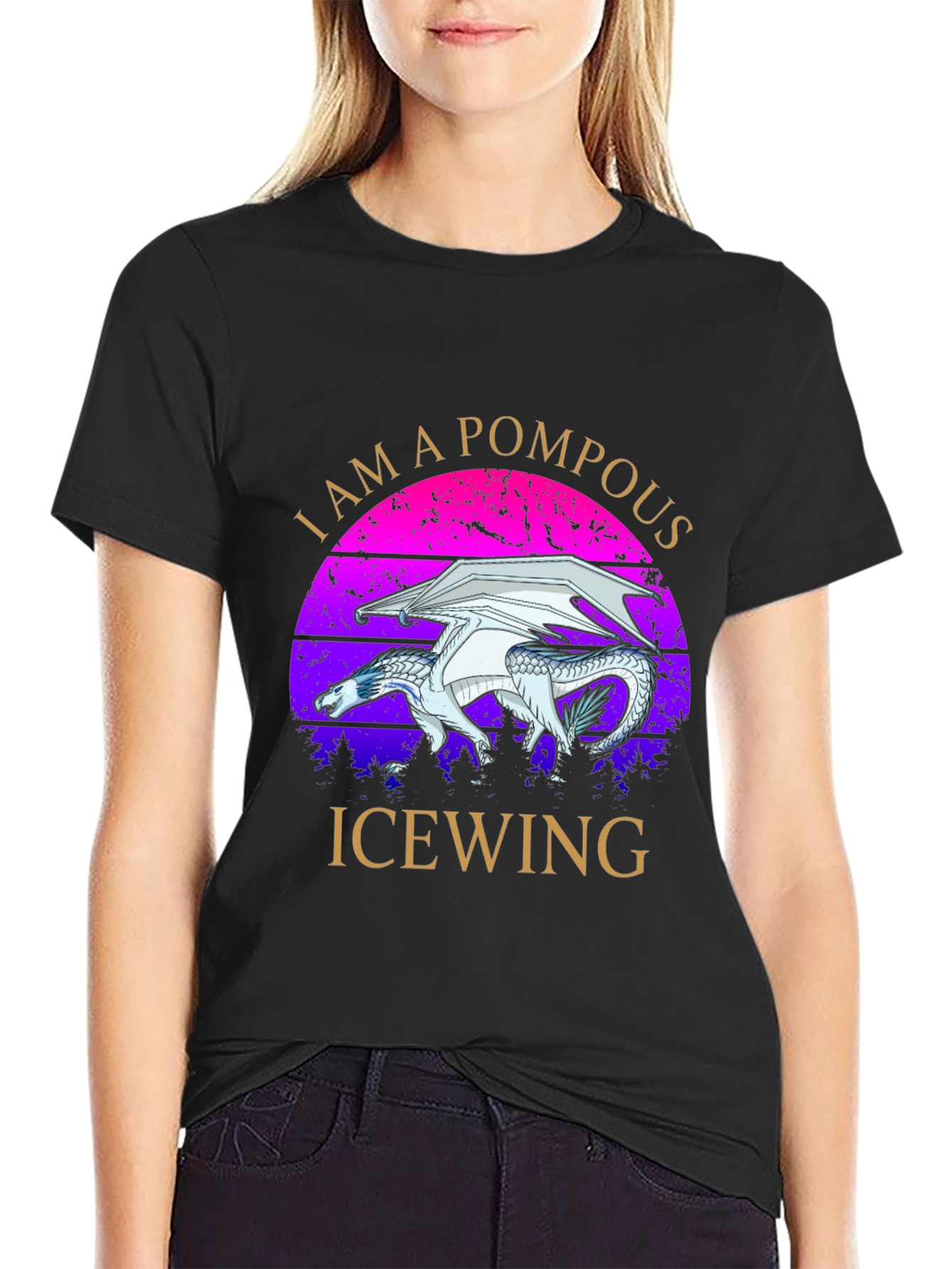 Pompous Icewing Dragon Graphic Tee
