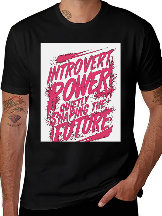 Introvert Power Graphic Tee - Shaping The Future
