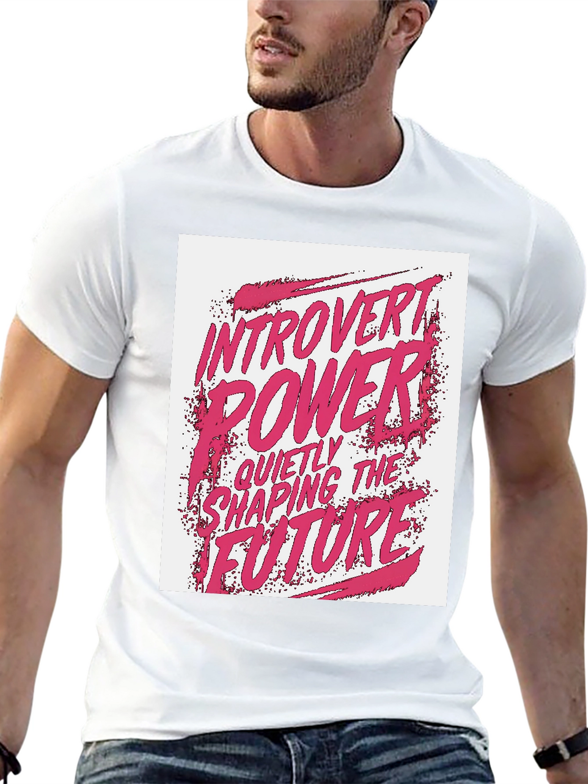 Introvert Power Graphic Tee - Shaping The Future