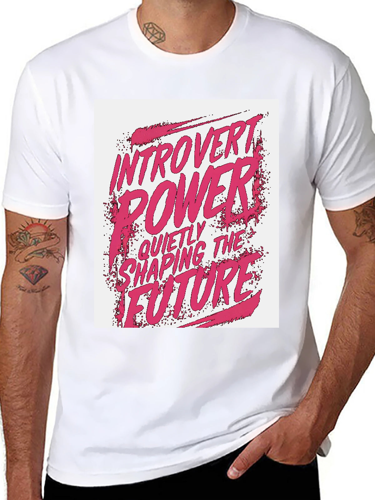 Introvert Power Graphic Tee - Shaping The Future