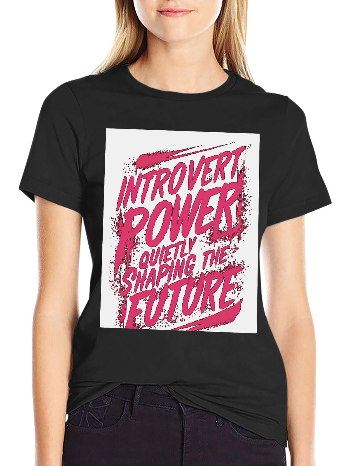 Introvert Power Graphic Tee - Shaping The Future