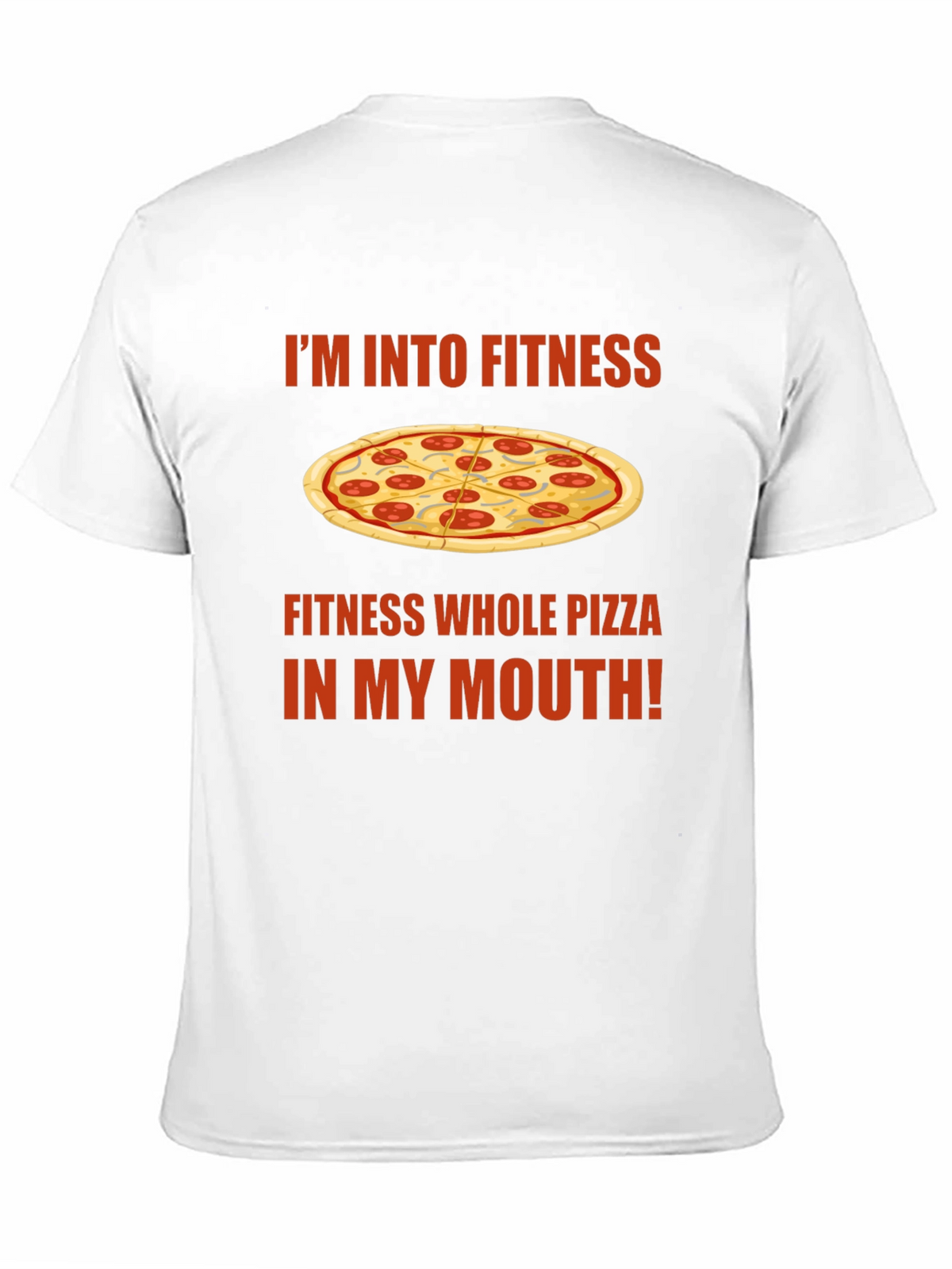 Funny Pizza Fitness Graphic T-Shirt
