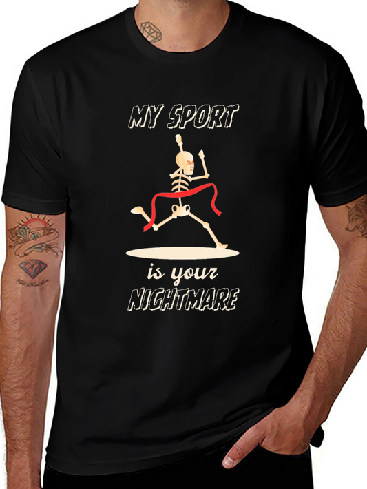 Skeleton Runner T-Shirt: My Sport Is Your Nightmare
