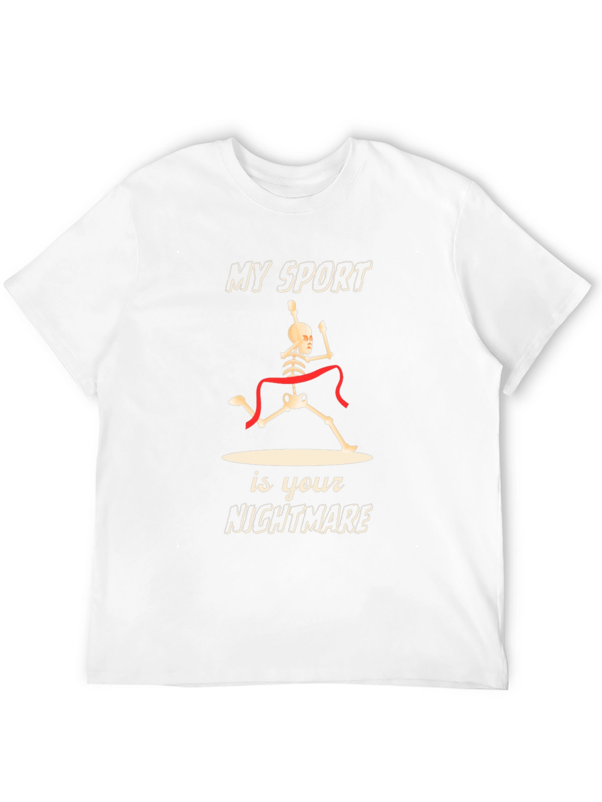 Skeleton Runner T-Shirt: My Sport Is Your Nightmare