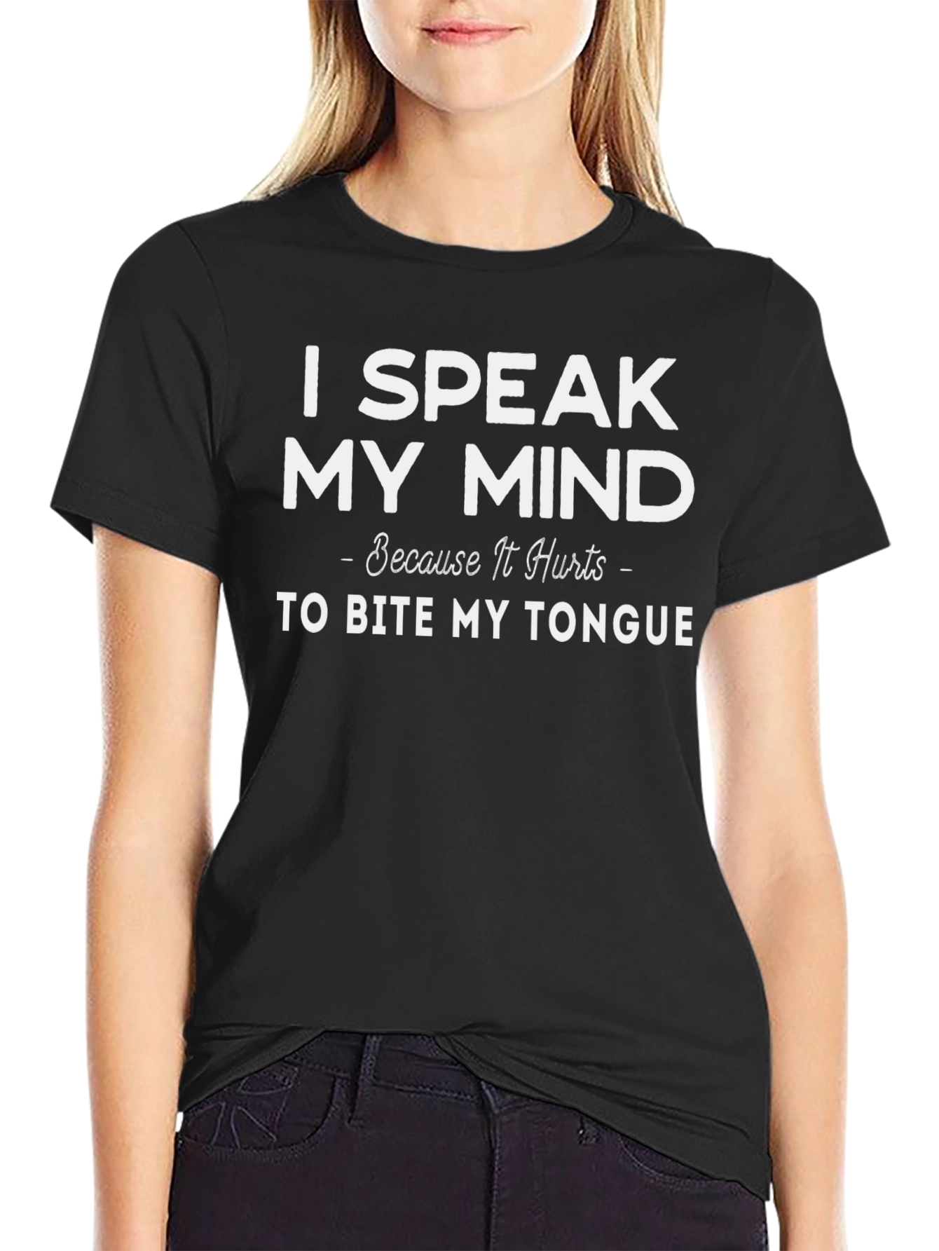 Speak My Mind Funny Graphic T-Shirt