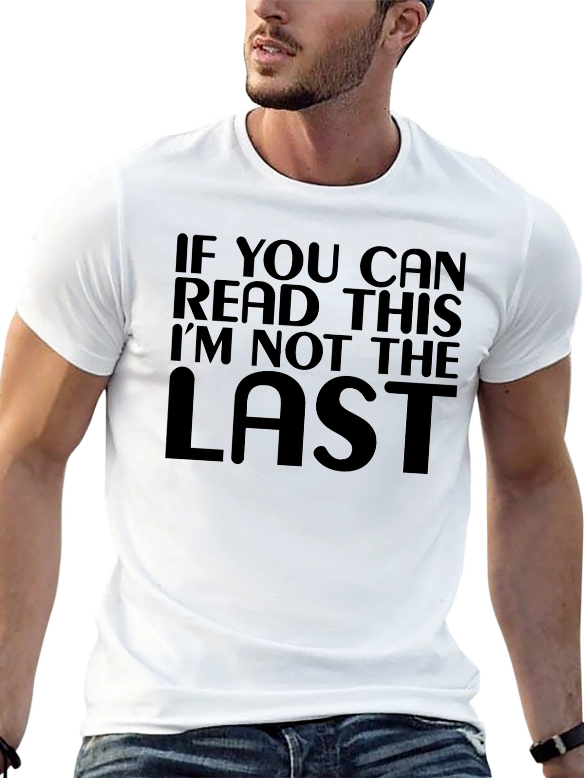 Humorous Not the Last Black Graphic Tee