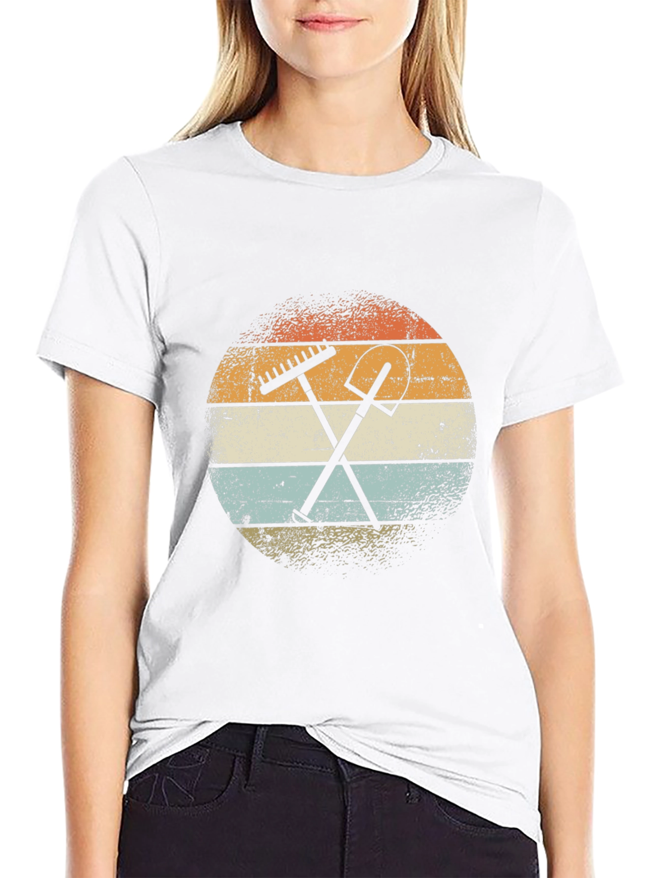 Retro Gardening Tools Graphic T-Shirt
