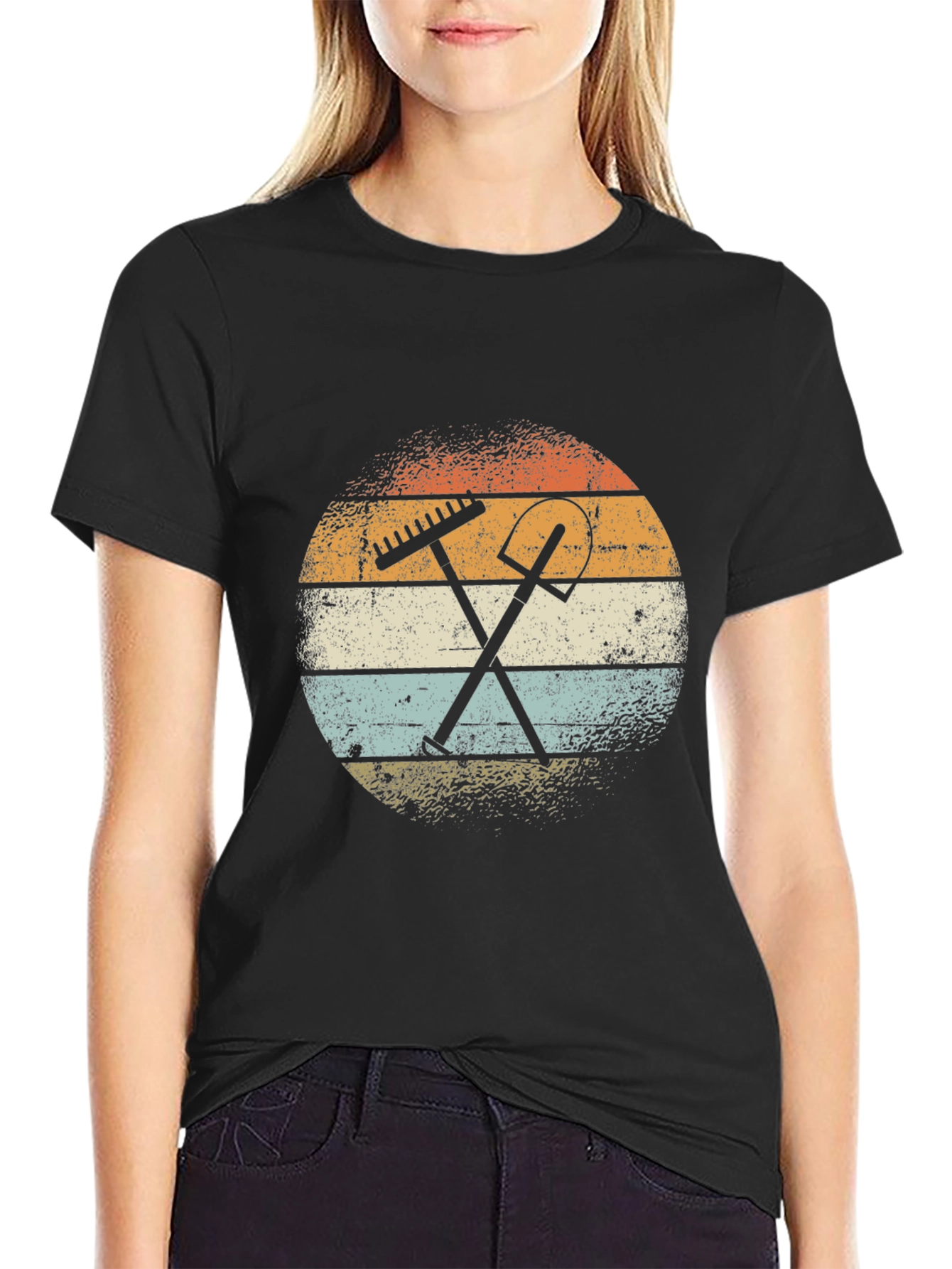 Retro Gardening Tools Graphic T-Shirt