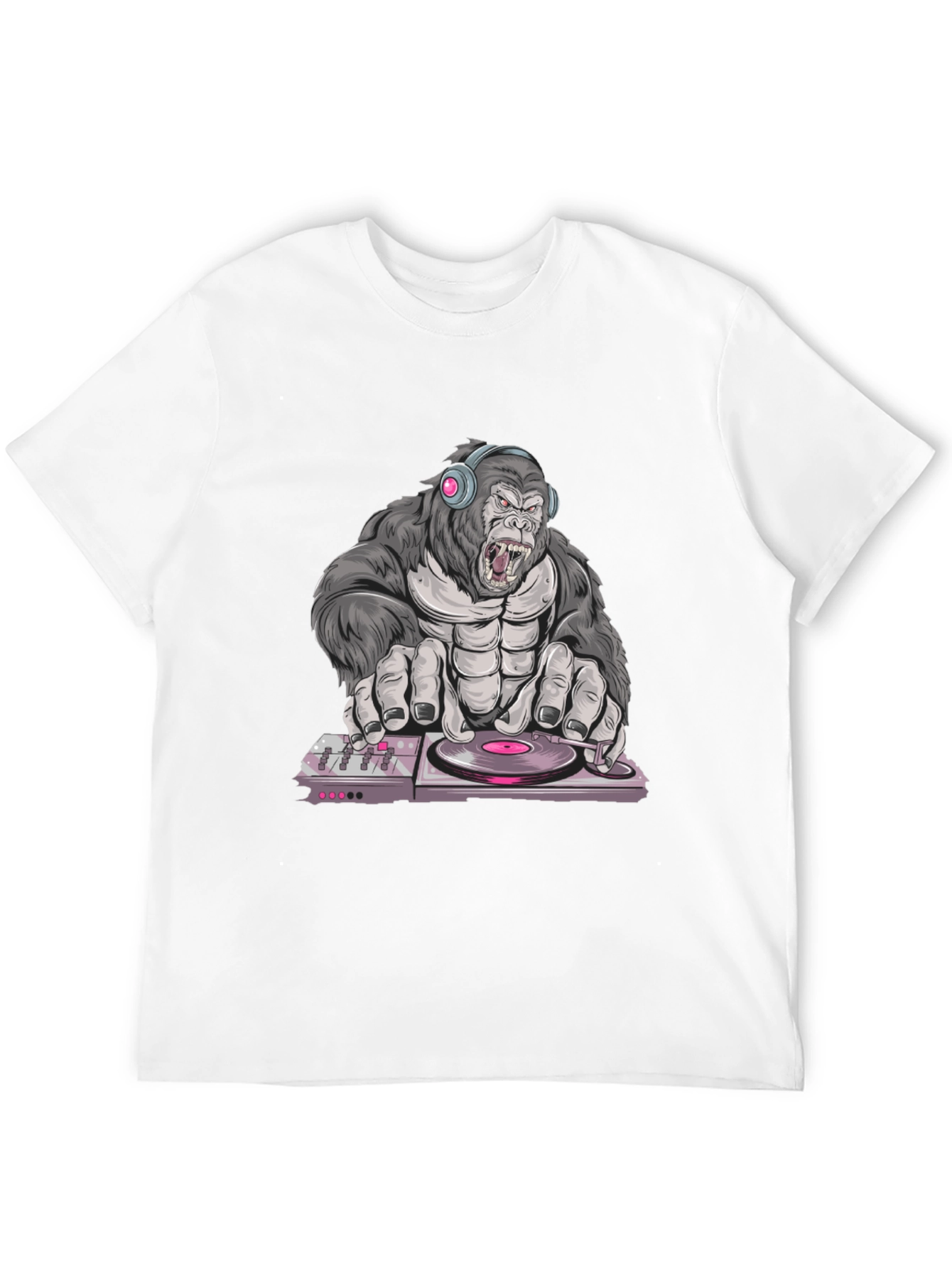 DJ Gorilla Graphic Tee - Black T-Shirt