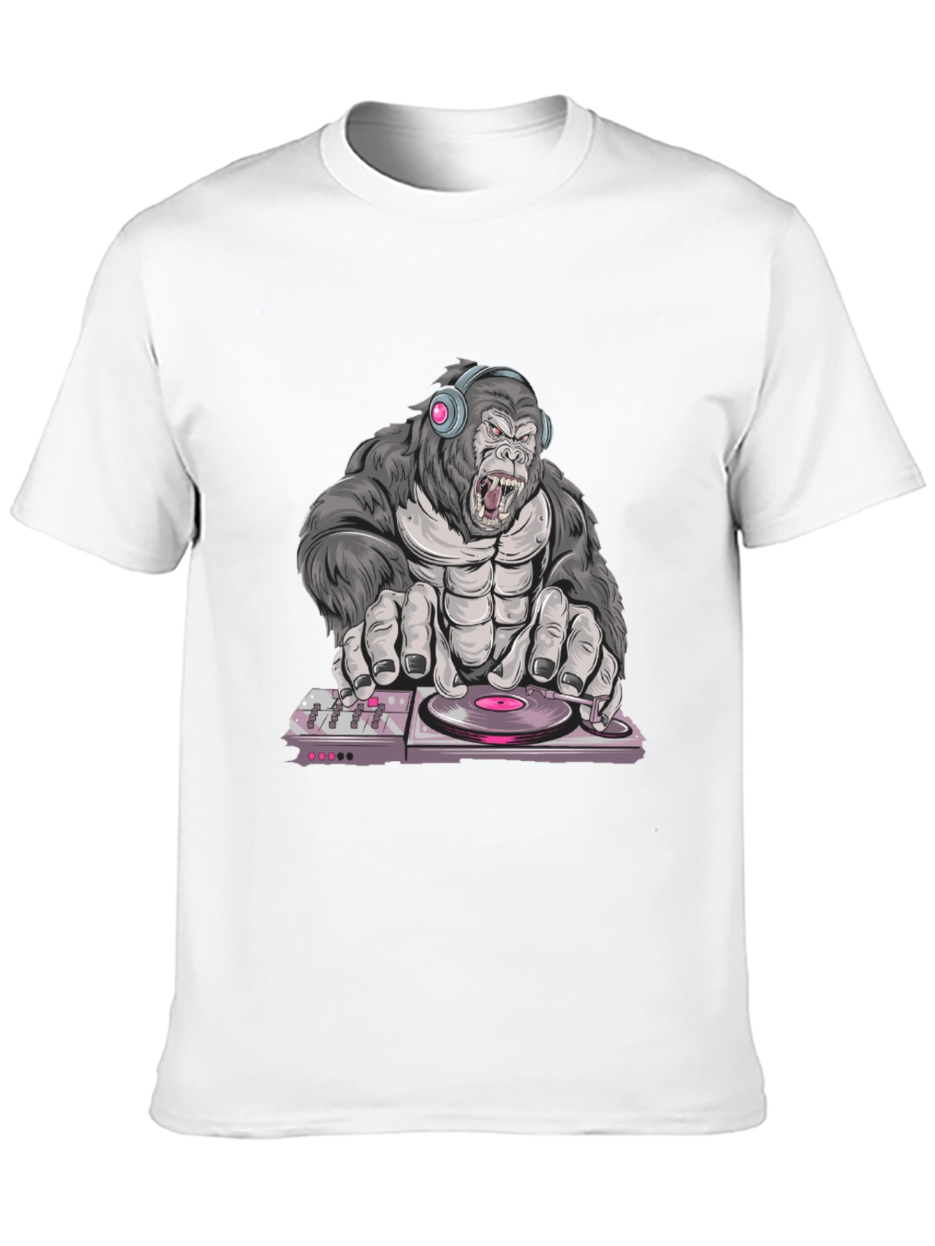 DJ Gorilla Graphic Tee - Black T-Shirt