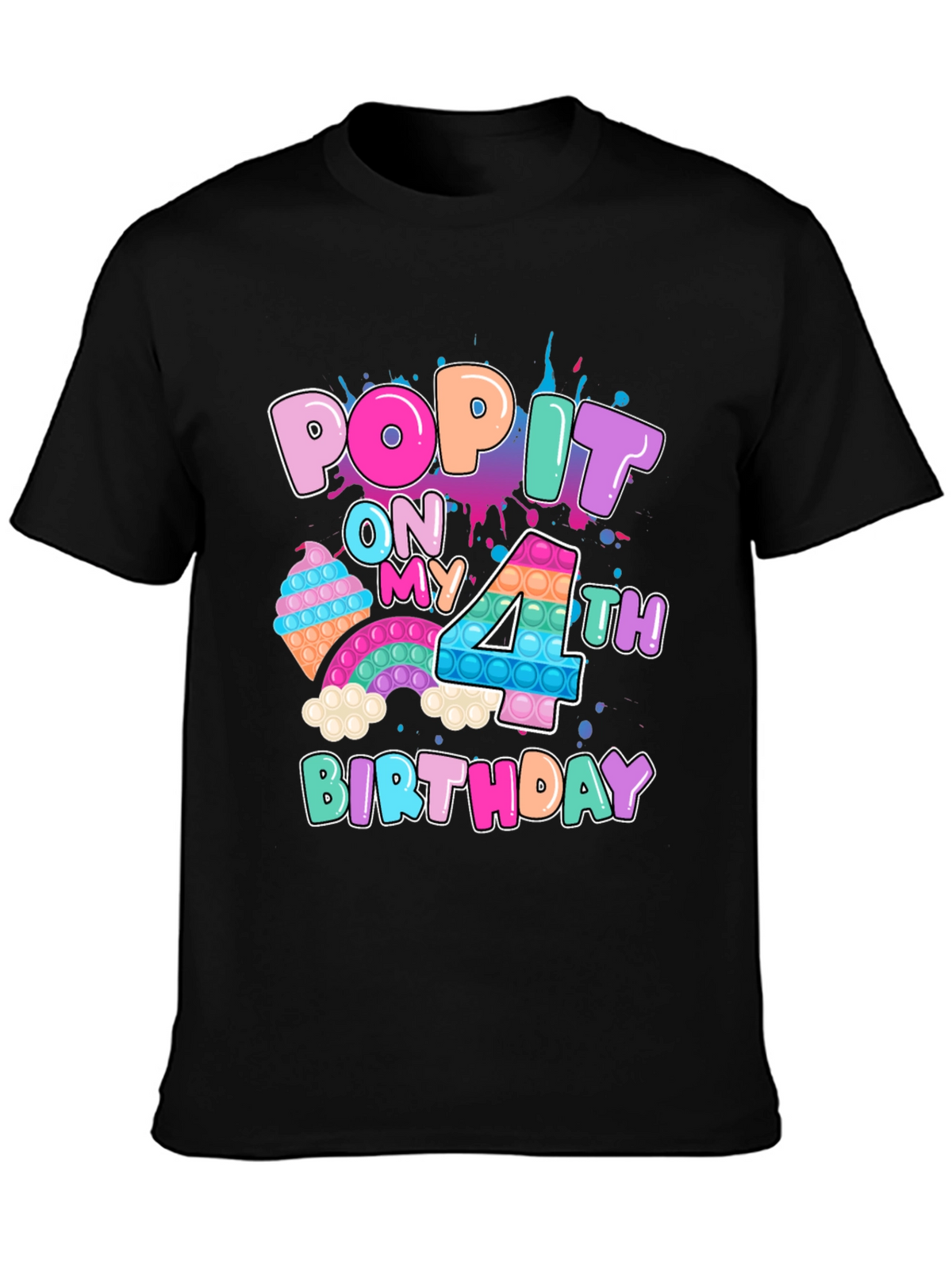 Pop It On My 4th Birthday T-Shirt