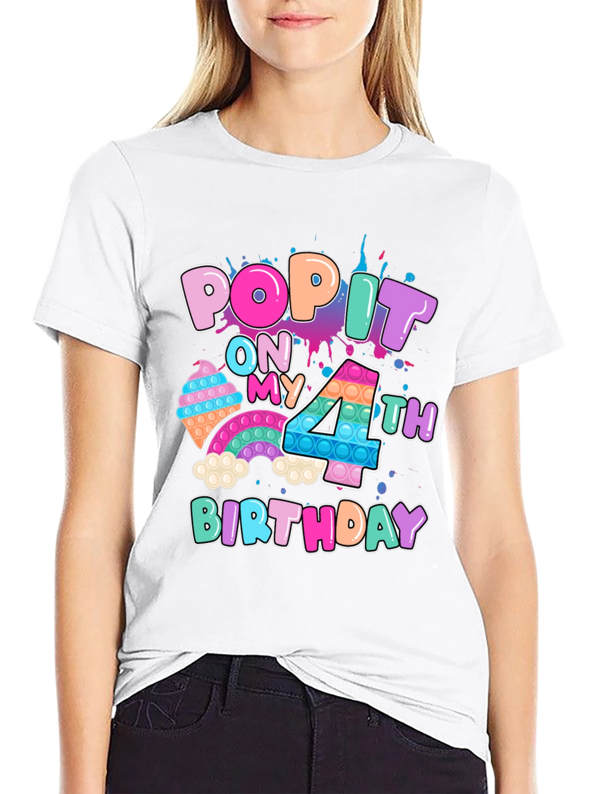 Pop It On My 4th Birthday T-Shirt