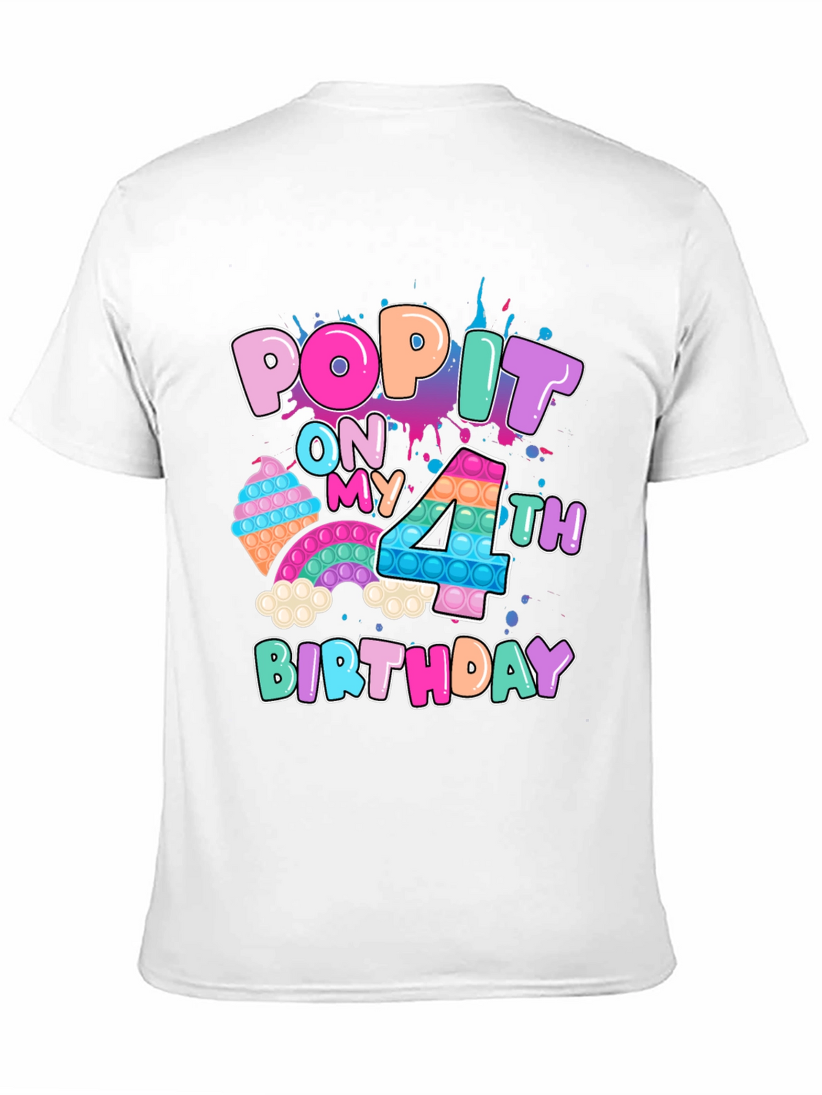 Pop It On My 4th Birthday T-Shirt