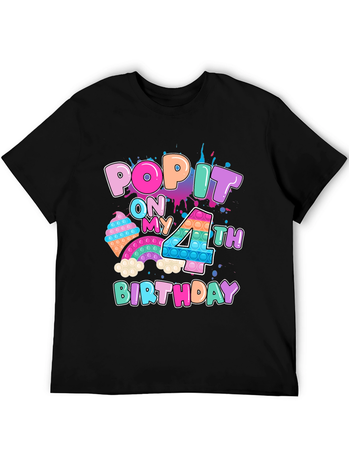 Pop It On My 4th Birthday T-Shirt