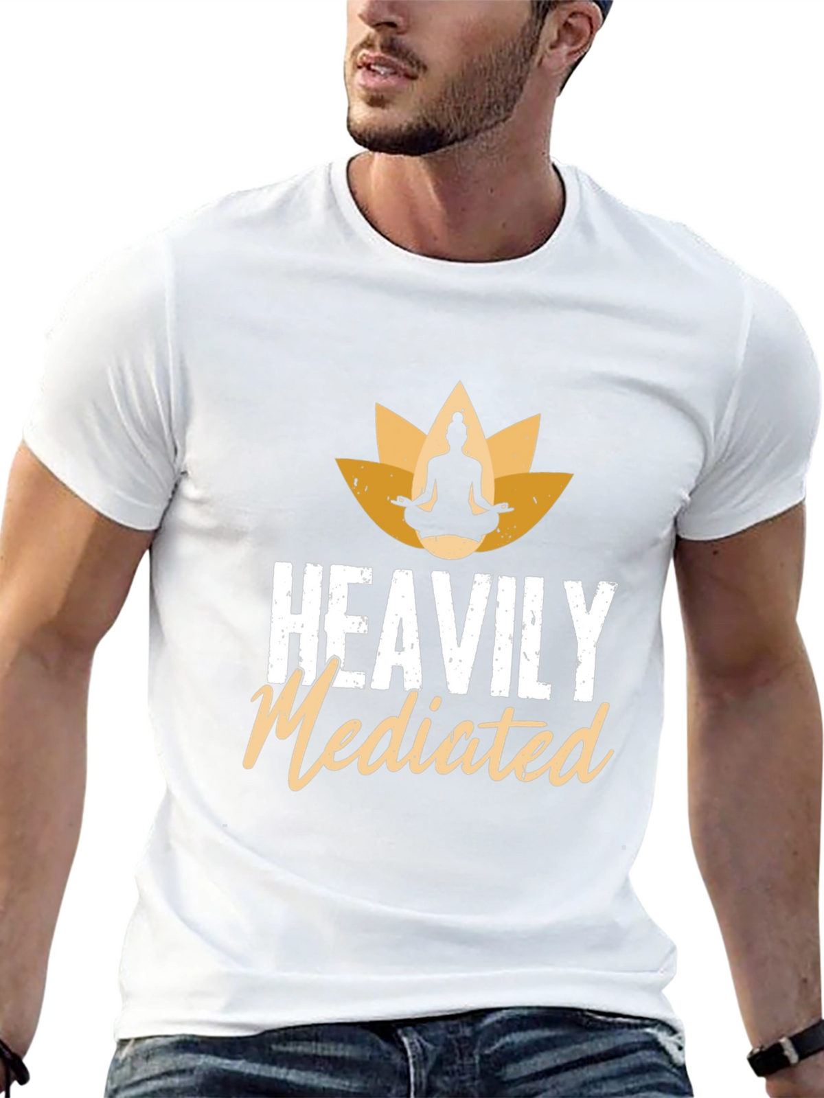 Heavily Mediated Yoga T-Shirt