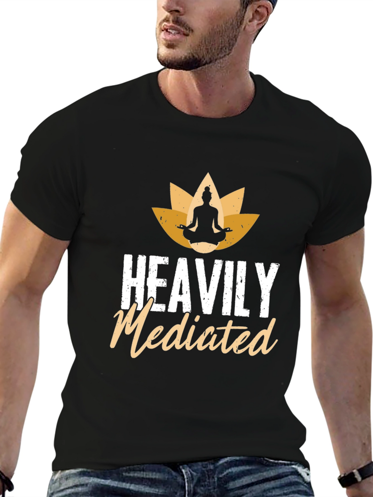 Heavily Mediated Yoga T-Shirt