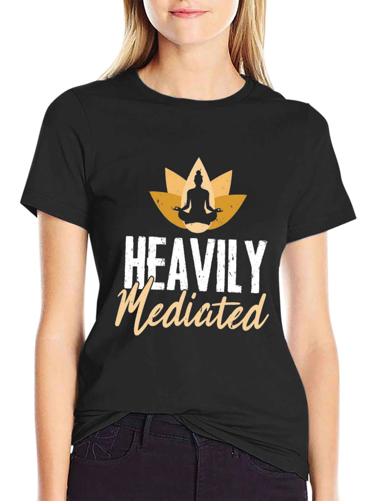Heavily Mediated Yoga T-Shirt