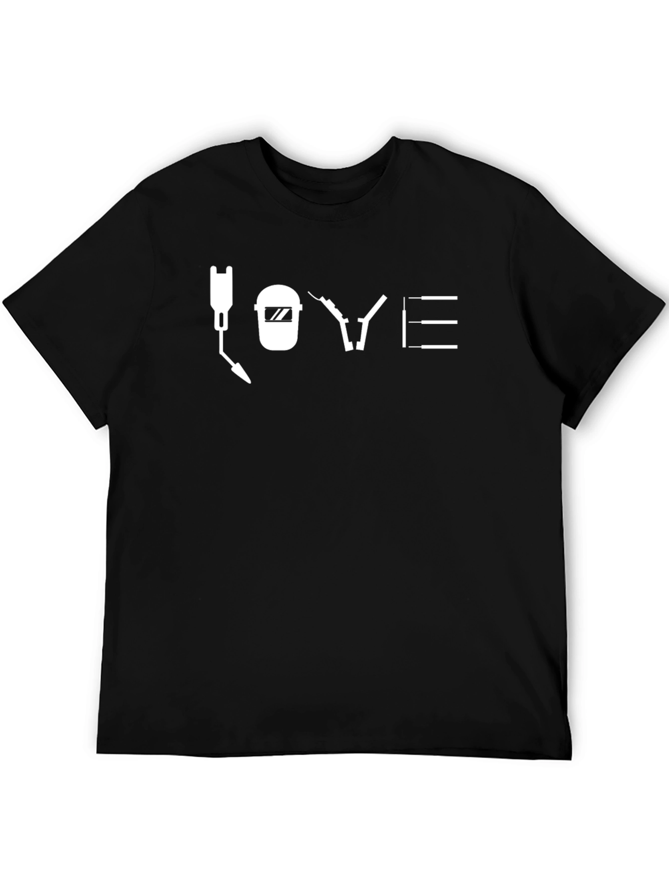 Welder LOVE T-Shirt - Black Welding Design