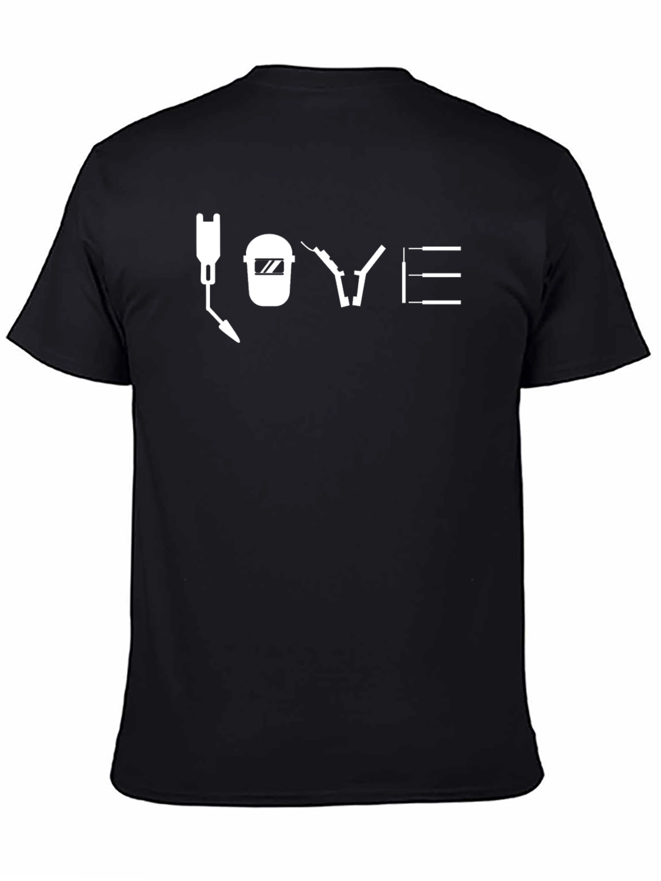 Welder LOVE T-Shirt - Black Welding Design